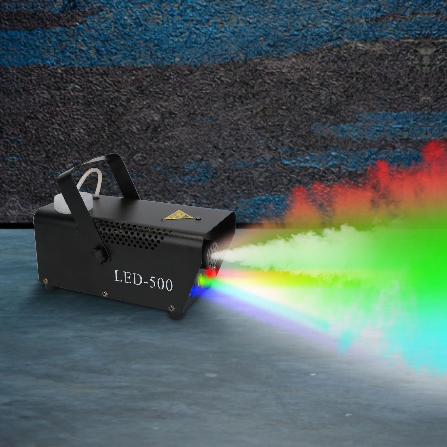 400W Fog Machine with 3 Color LED Lights (Red/Blue/Green) - 2000 CFM Output, 8.2ft Distance, Remote Control & Overheat Protection - Rapid 3-5min Warm-Up, Non-Toxic Odorless for Parties, Concerts, Stag