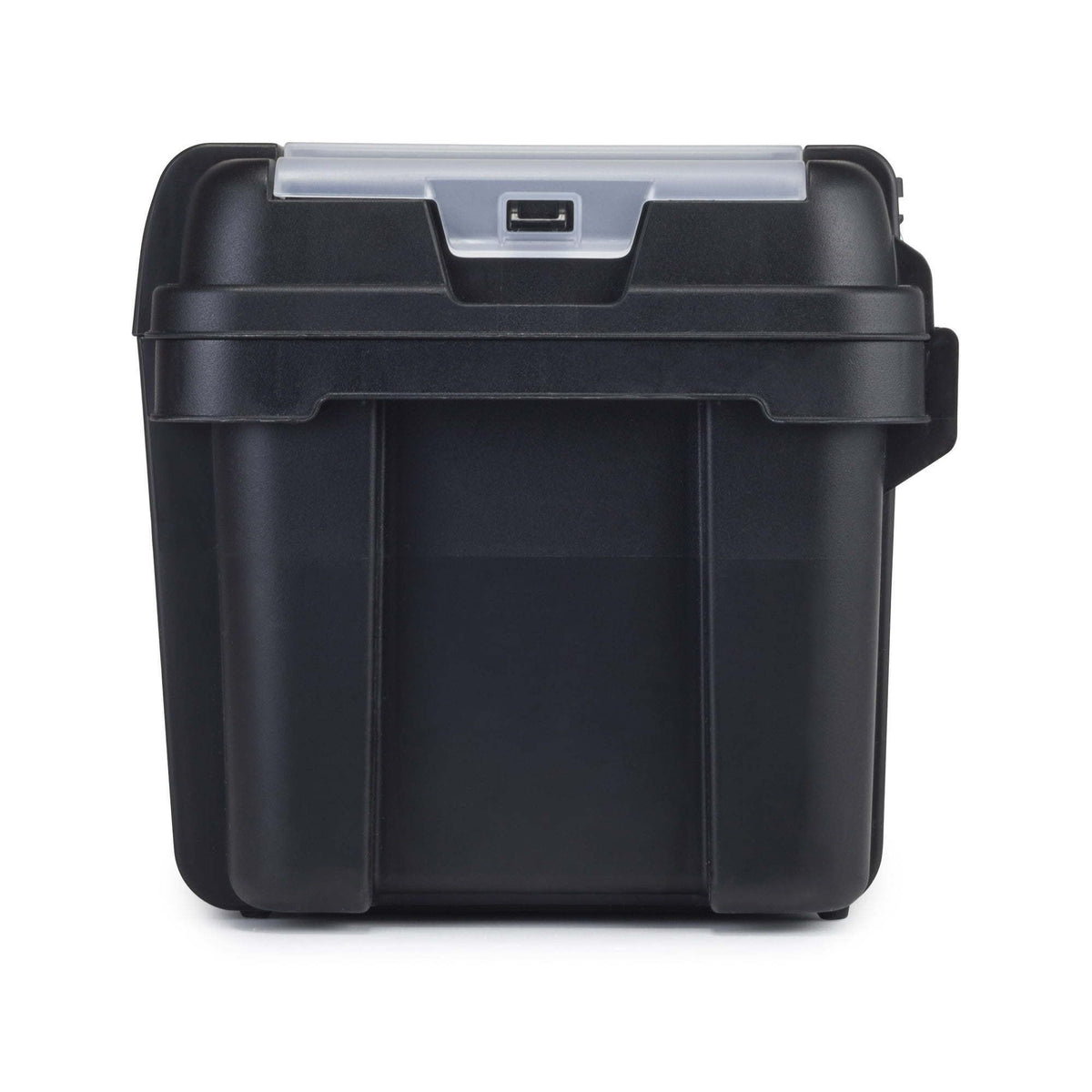 16" Plastic Toolbox for Tools & Hardware – Black Portable Storage Organizer