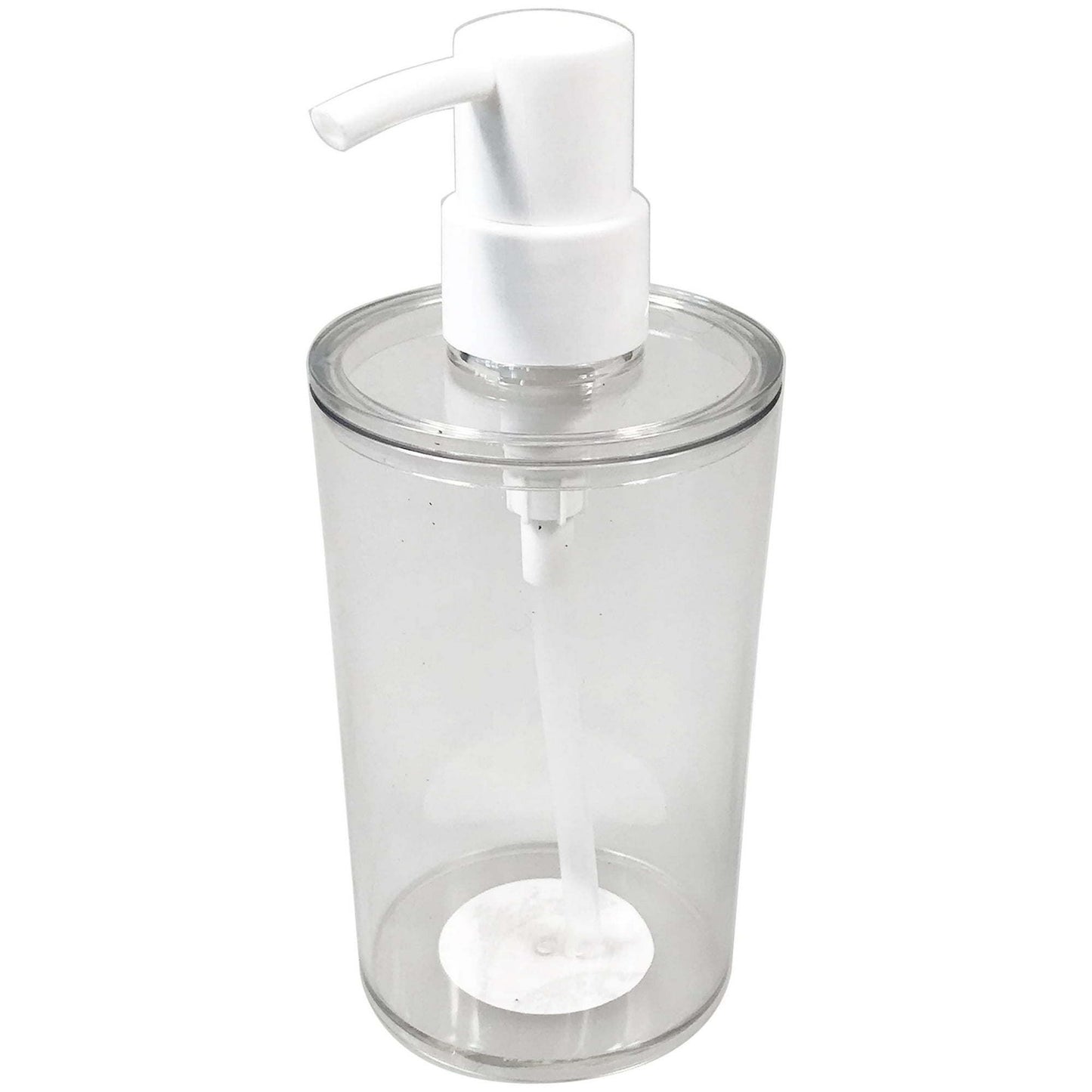 (3 pack) Clear Plastic Liquid Soap Pump Dispenser, 12oz Capacity