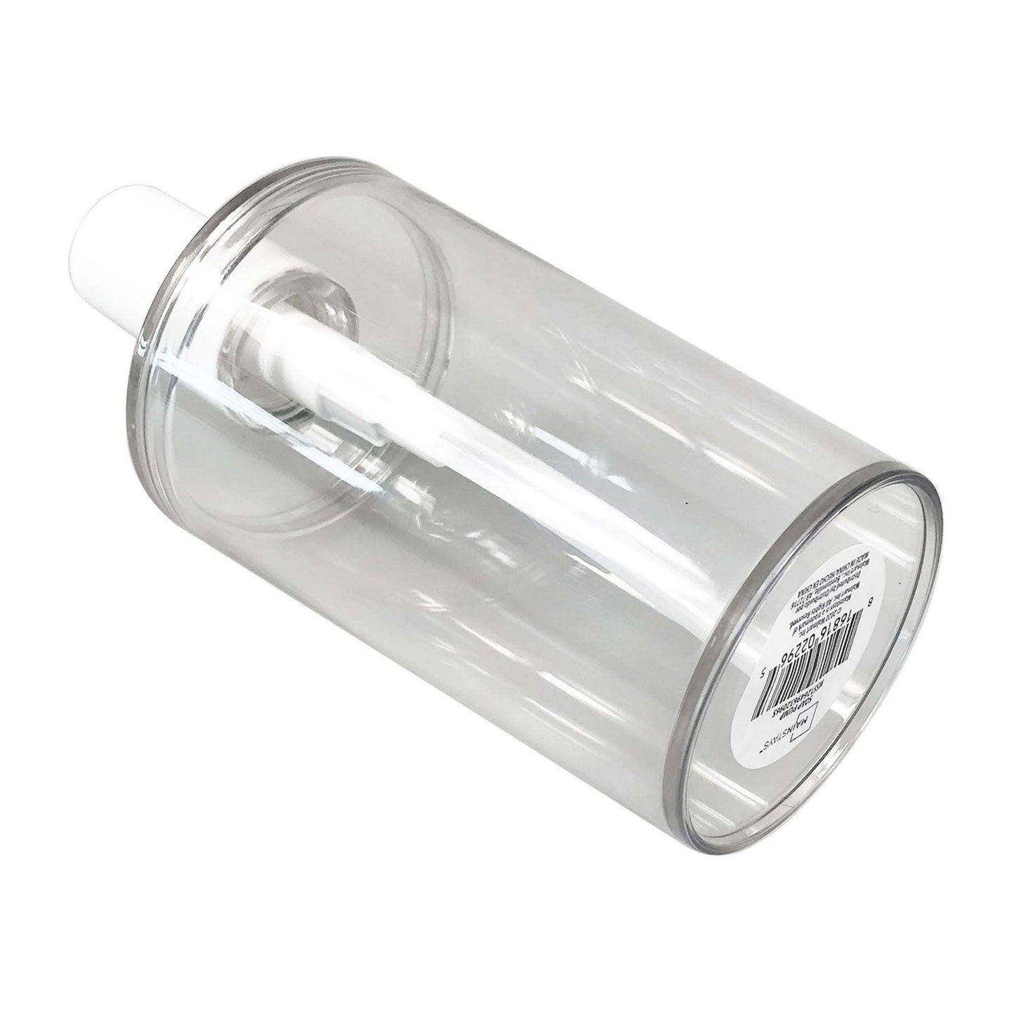 (3 pack) Clear Plastic Liquid Soap Pump Dispenser, 12oz Capacity