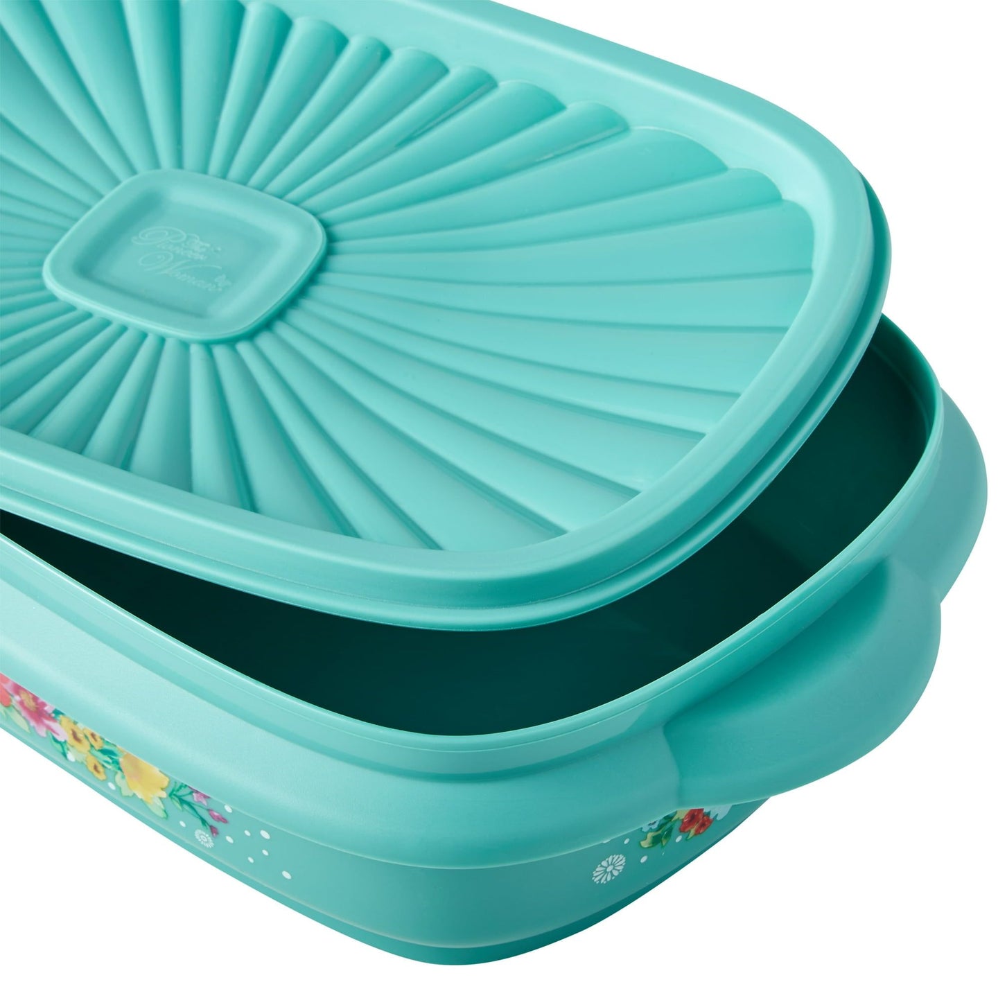 20-Piece Food Storage Set with BPA-Free Plastic Containers and Lids, Breezy Blossom