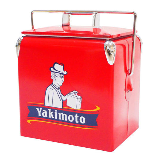 Yakimoto 14Qt Retro Metal Cooler - 18 Can Portable Ice Chest with Bottle Opener
