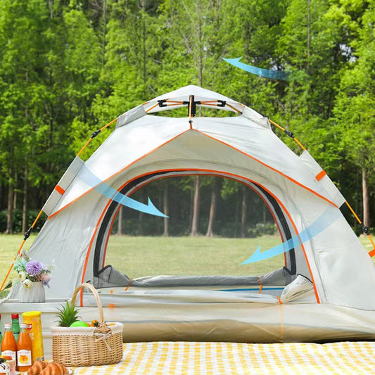 Pop-Up All-Weather Outdoor Tent - 3-4 Person Instant Camping Tent