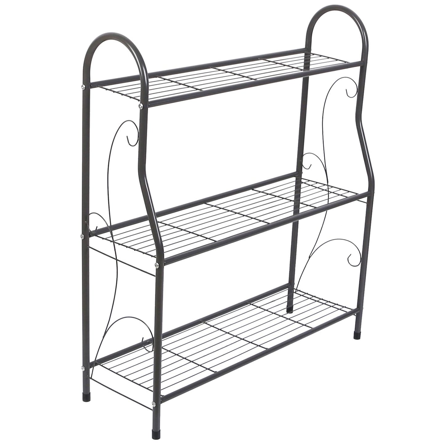 3-Tier Metal Plant Stand & 88lb Capacity Outdoor Display Rack