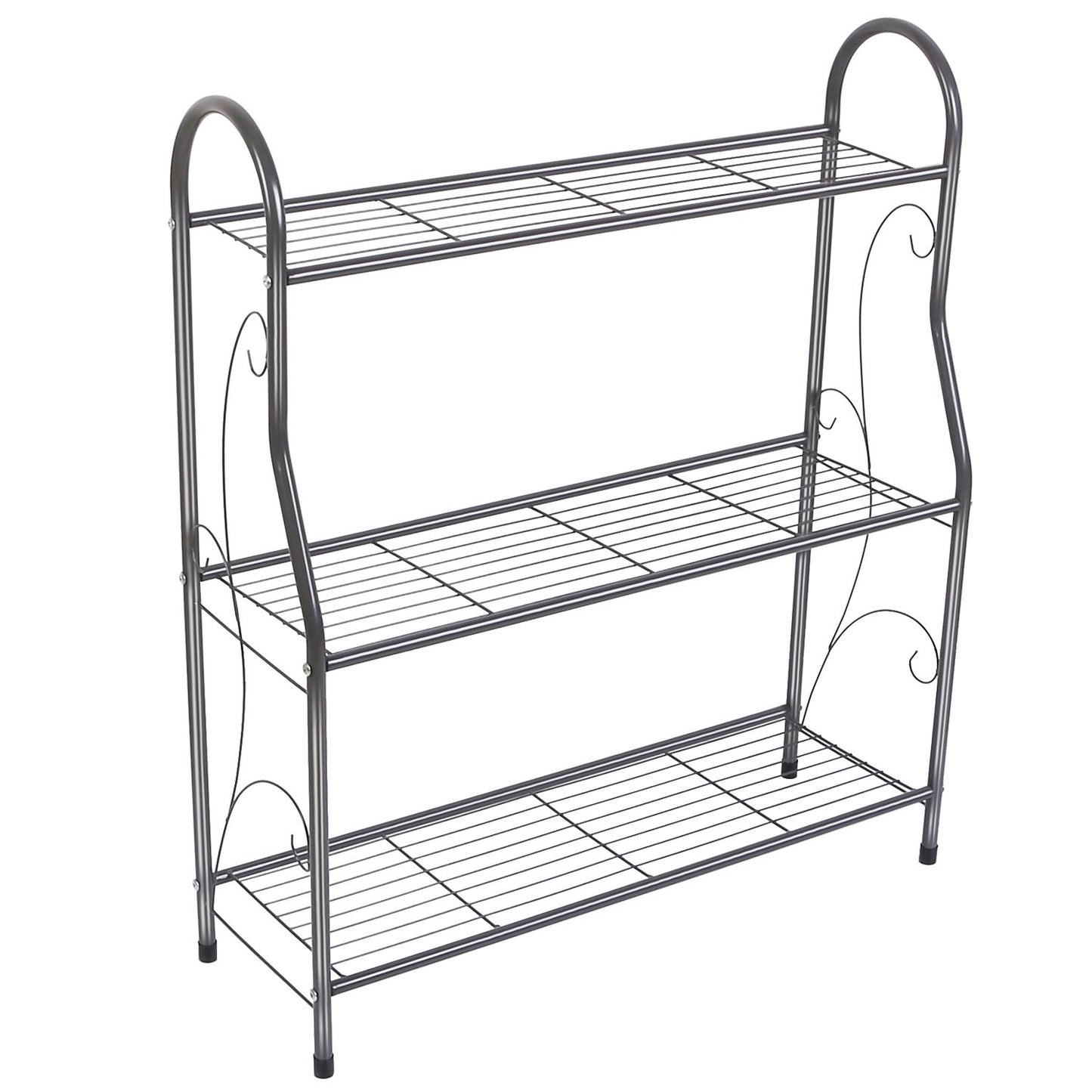 3-Tier Metal Plant Stand & 88lb Capacity Outdoor Display Rack