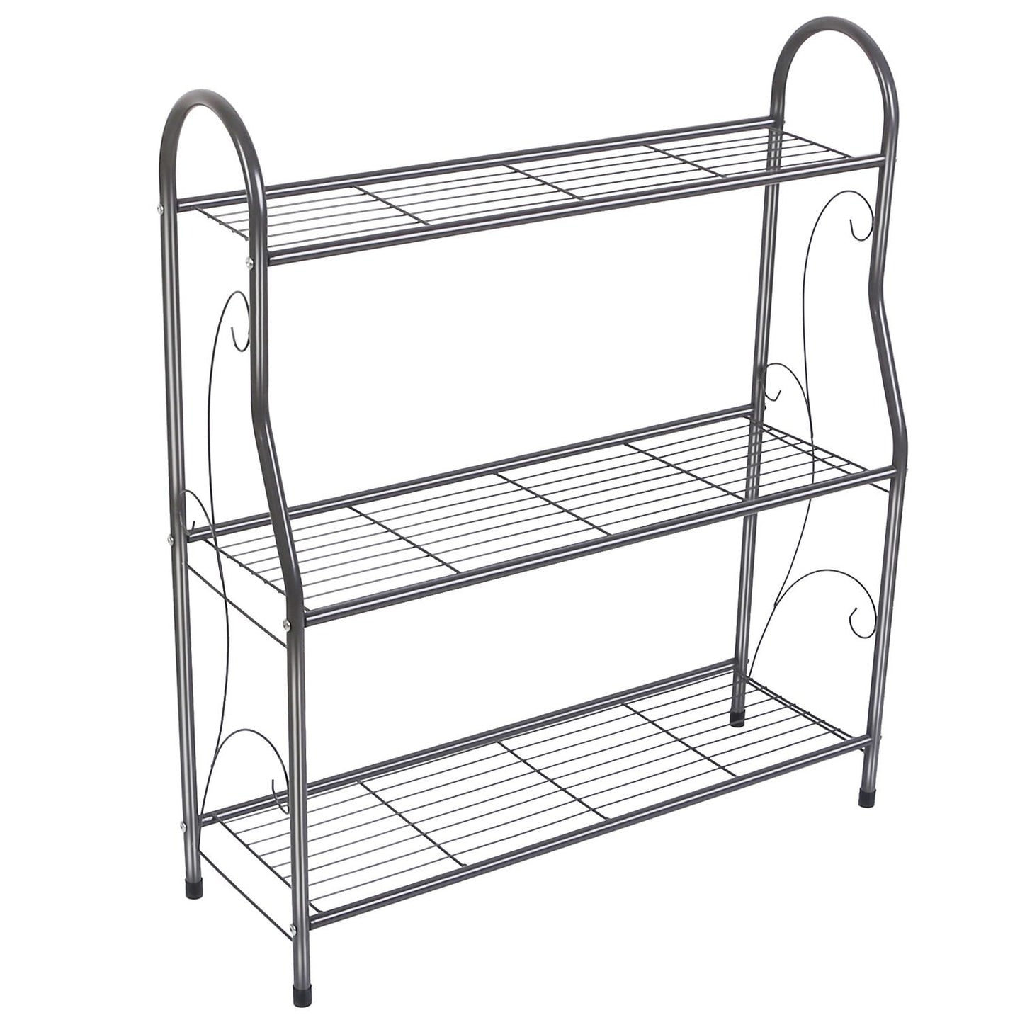 3-Tier Metal Plant Stand & 88lb Capacity Outdoor Display Rack