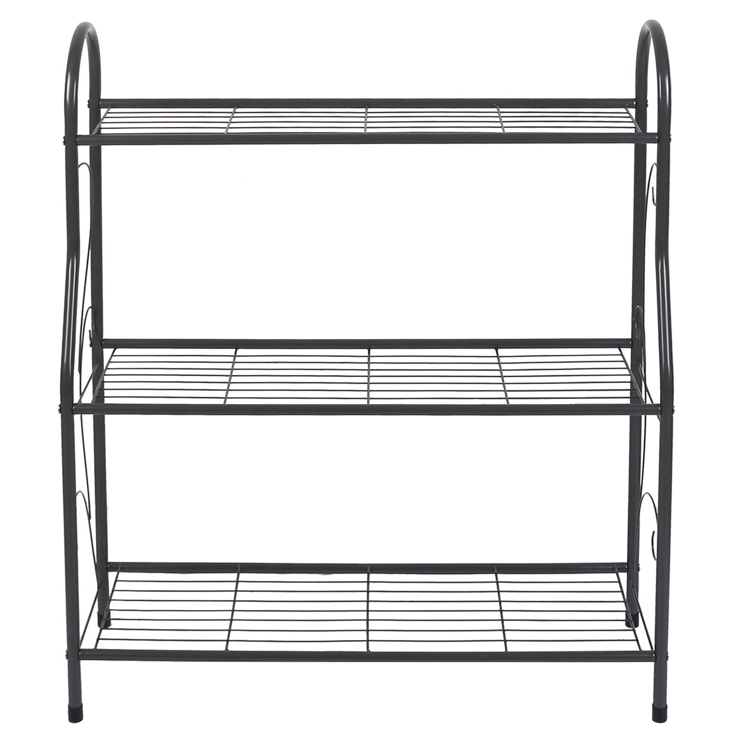 3-Tier Metal Plant Stand & 88lb Capacity Outdoor Display Rack