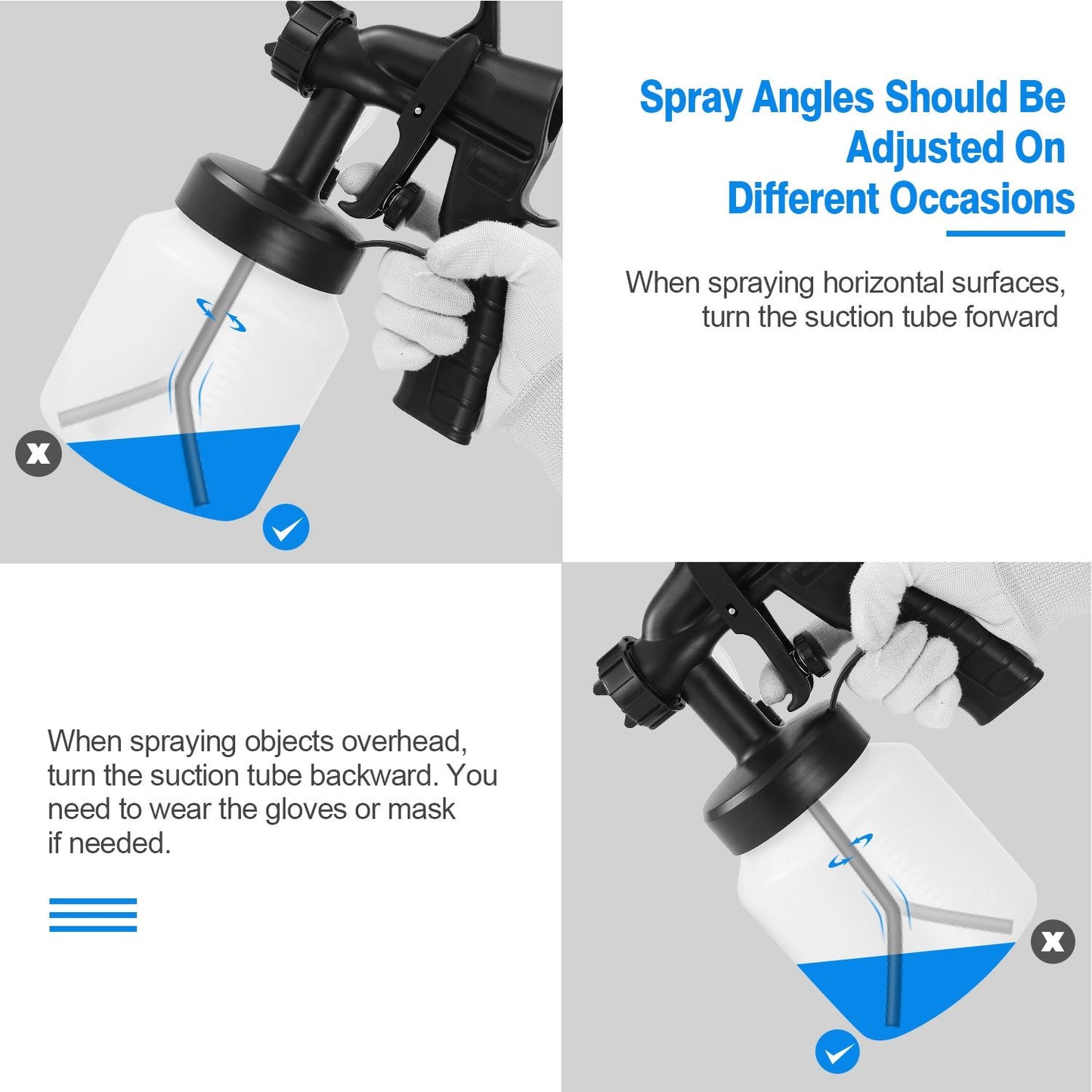 HVLP Paint Sprayer – 3 Spray Patterns for Home & Furniture DIY Painting