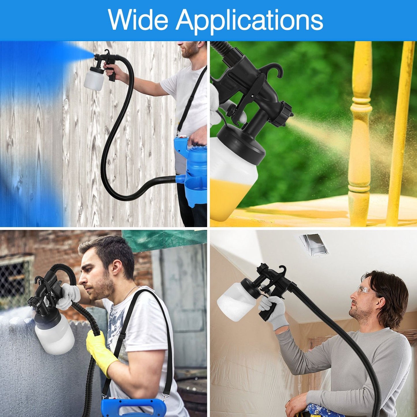 HVLP Paint Sprayer – 3 Spray Patterns for Home & Furniture DIY Painting
