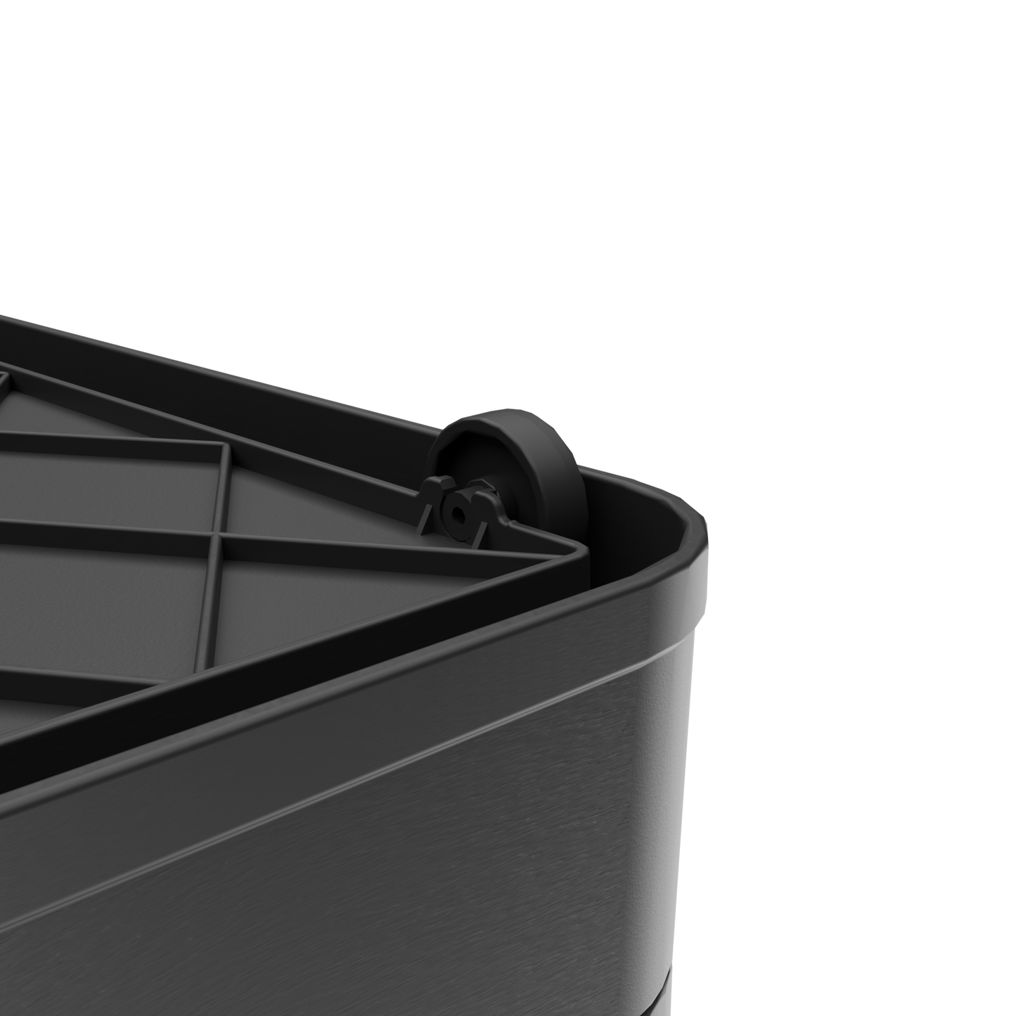 506QT 4-Pack Stackable Storage Bins with Wheels, Clear Folding Closet Organizers