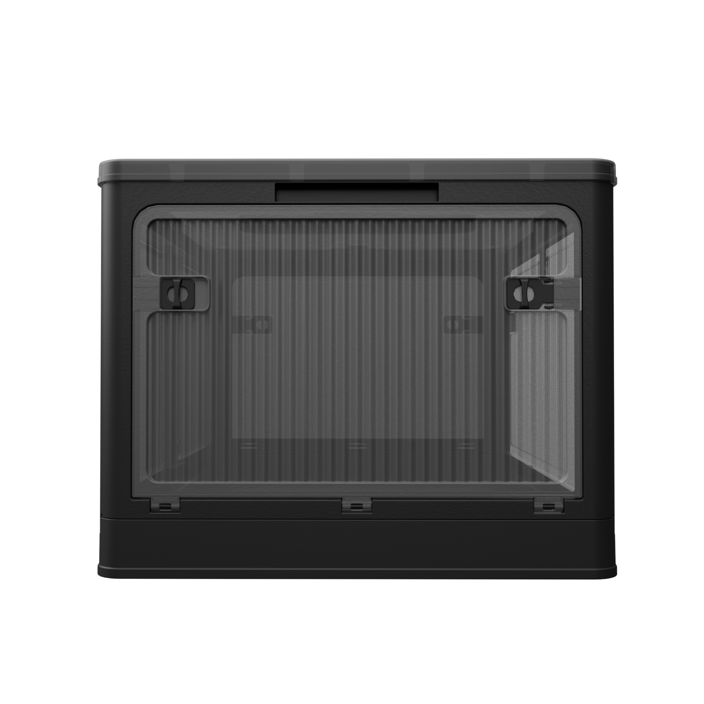 506QT 4-Pack Stackable Storage Bins with Wheels, Clear Folding Closet Organizers