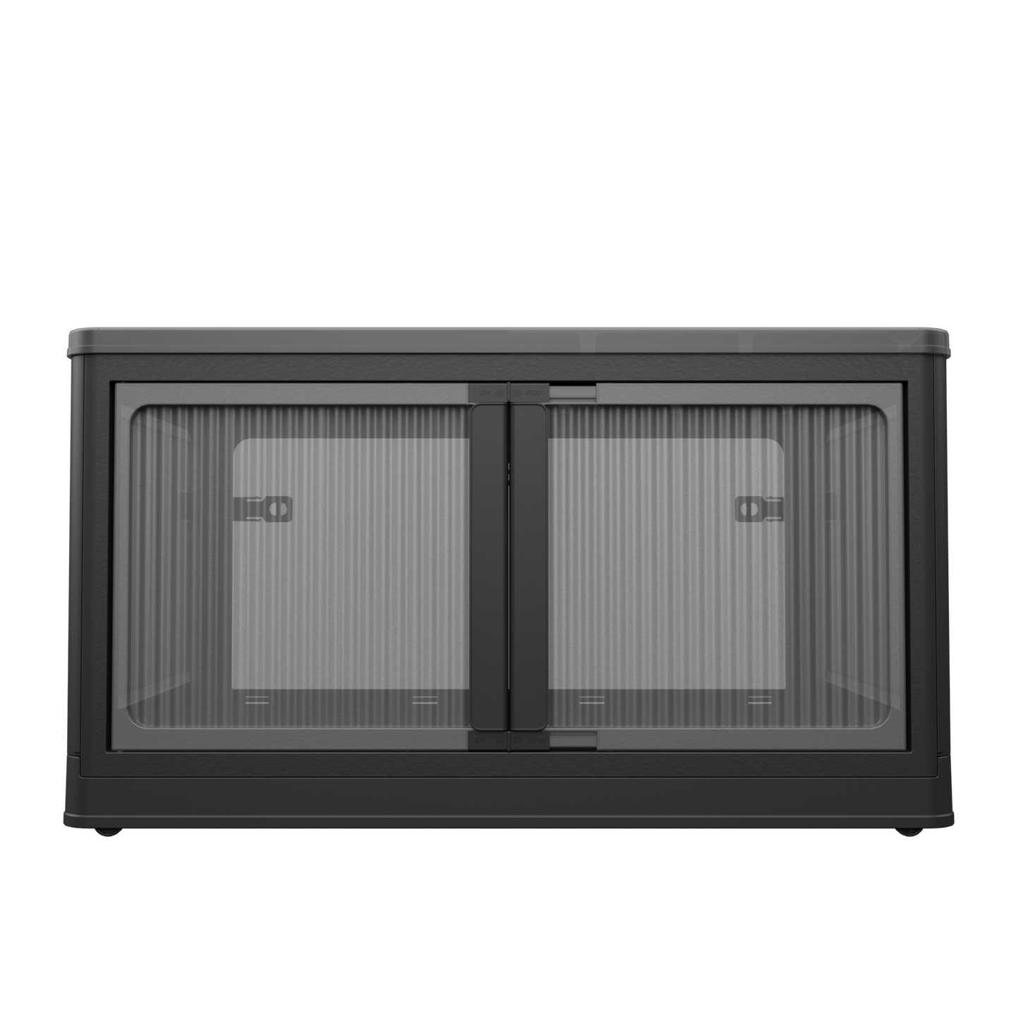 506QT 4-Pack Stackable Storage Bins with Wheels, Clear Folding Closet Organizers