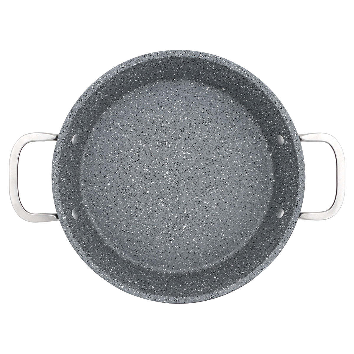 Serenk Excellence Granite Egg Pan with Glass Lid, 22 cm