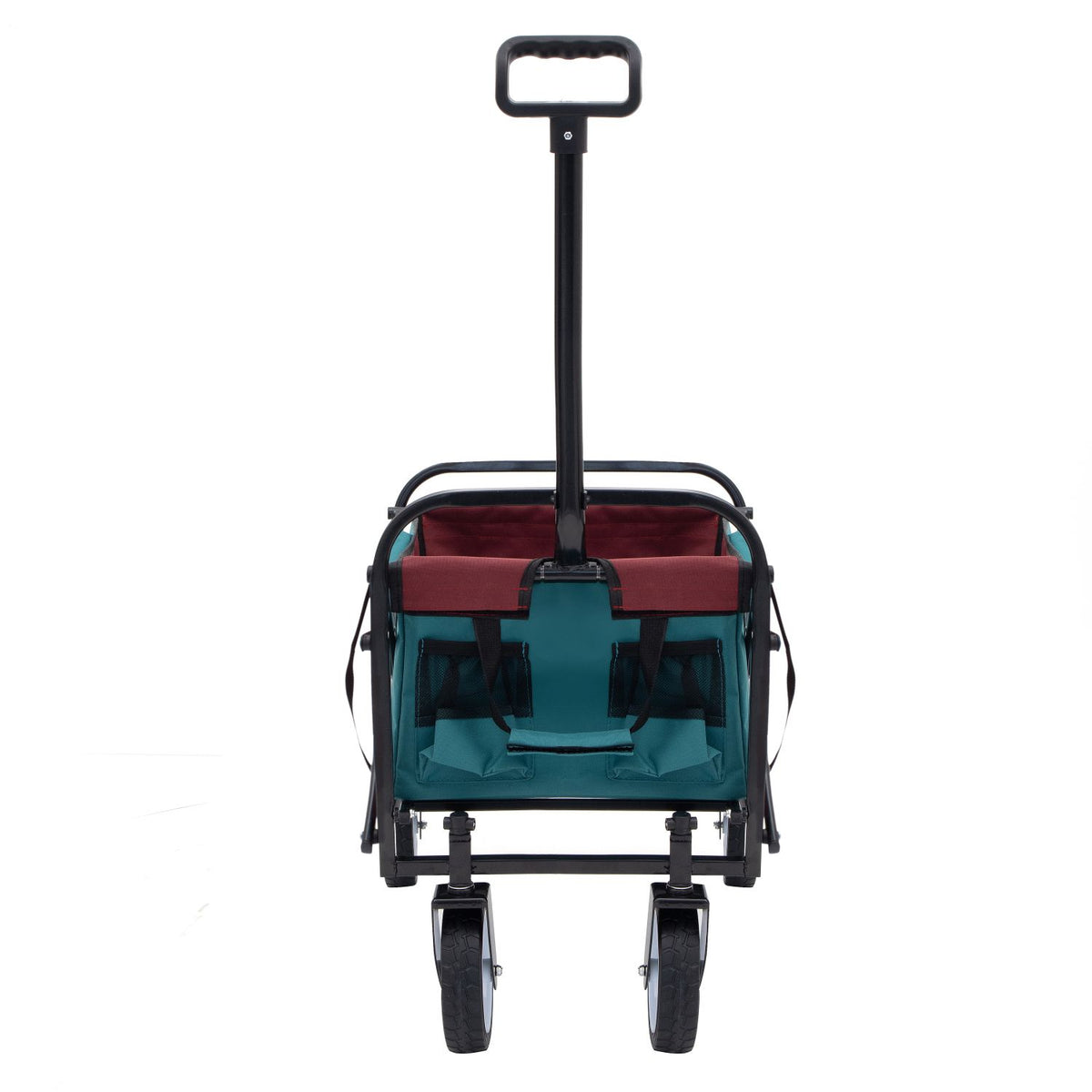 Minimeetall Multi-use Bag,Collapsible Foldable Wagon Cart Beach Wagon Heavy Duty Utility Cart Utility Wagon Grocery Cart for for Camping 3pcs plastic Liner bag /Cover , Cyan