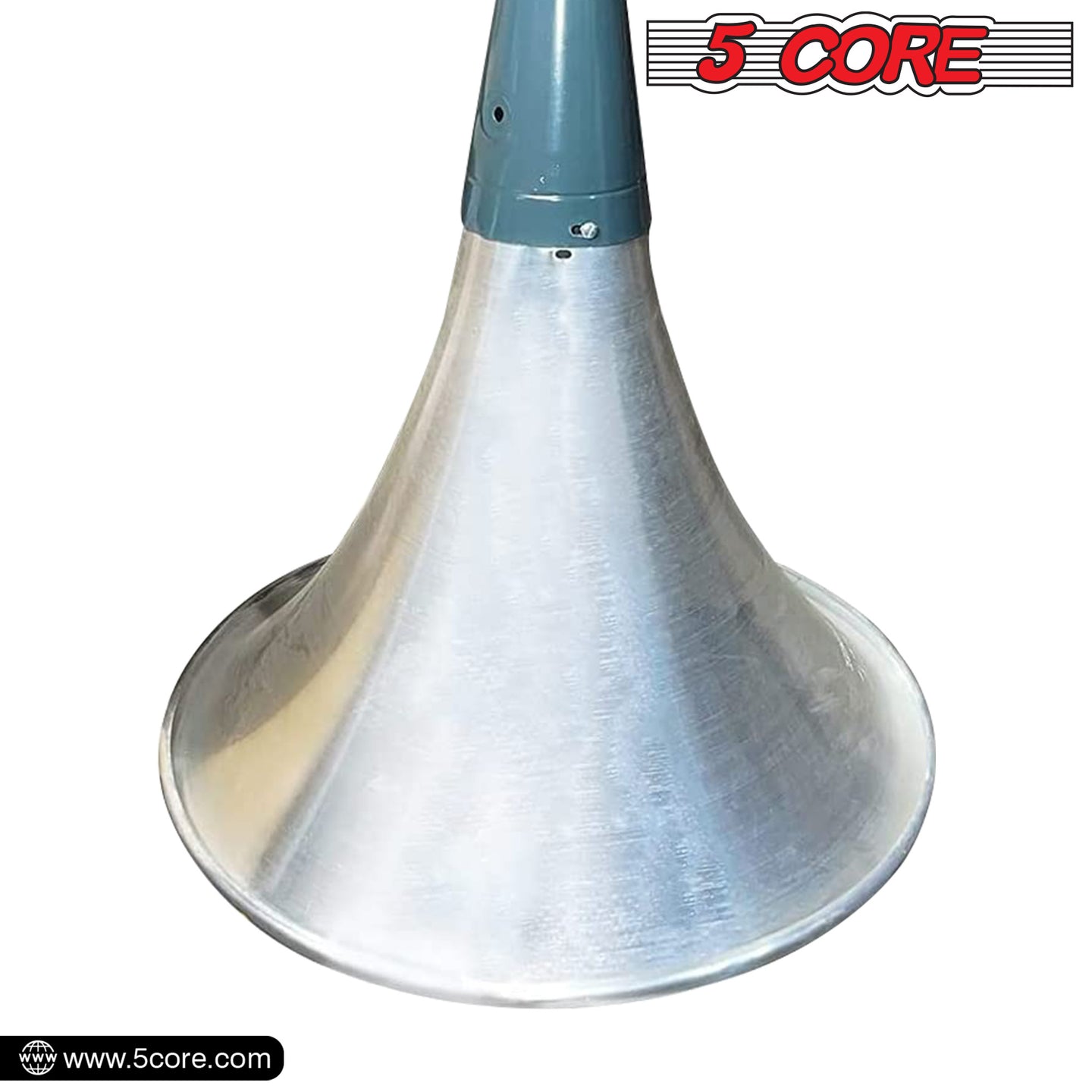 5 Core PA Horn Speaker Indoor Outdoor 22 Inch Long Range Trumpet Horn - Loud Sound Megaphone +Mounting Bracket | Aluminum-Iron Body | Universal Screw-On | Weatherproof - TH 22