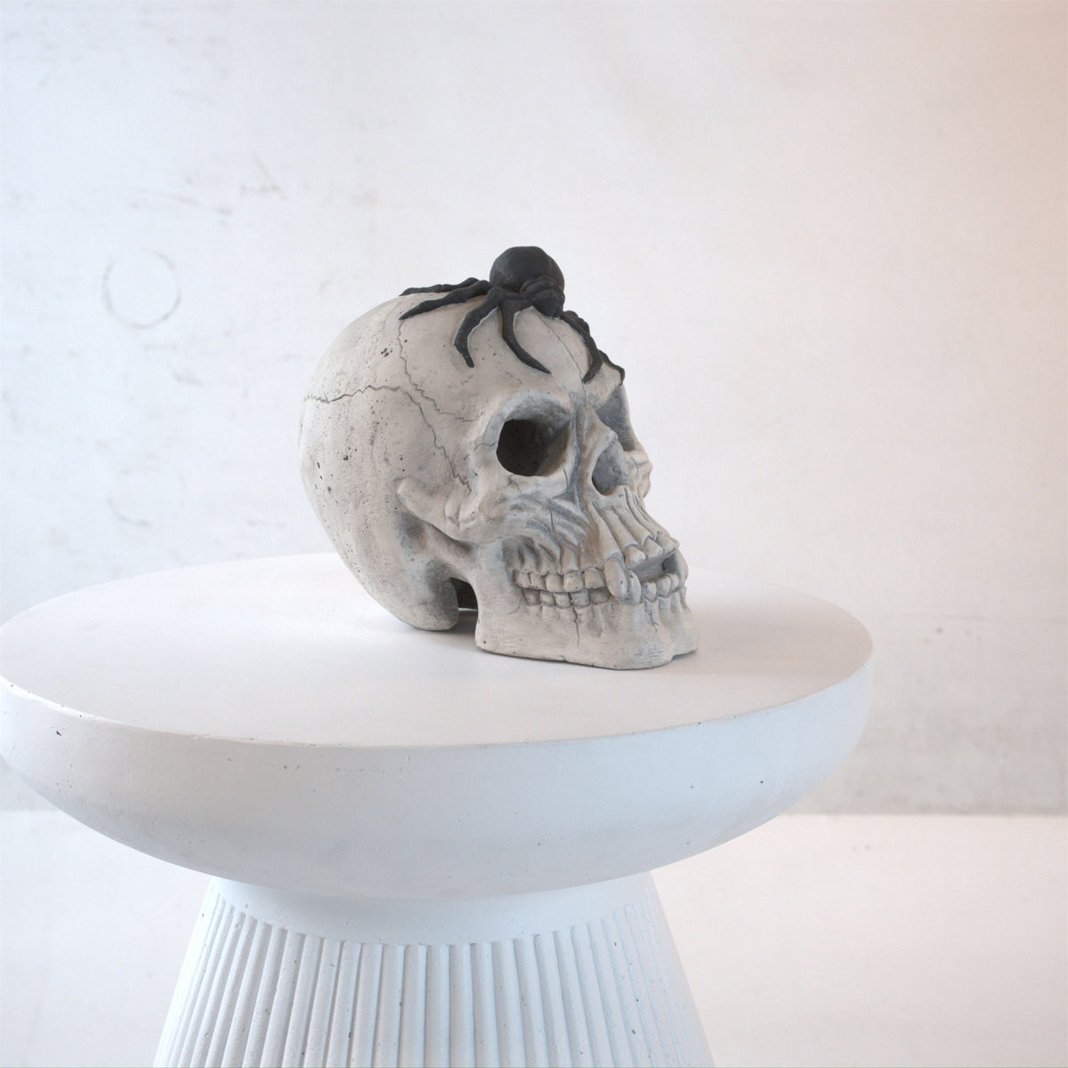 Fire Pit Demon Skull Gas Log for Ventless & Vent Free, Propane, Gel, Ethanol, Electric, Outdoor Fireplace and Fire Pit, Halloween Decor - Patent Pending