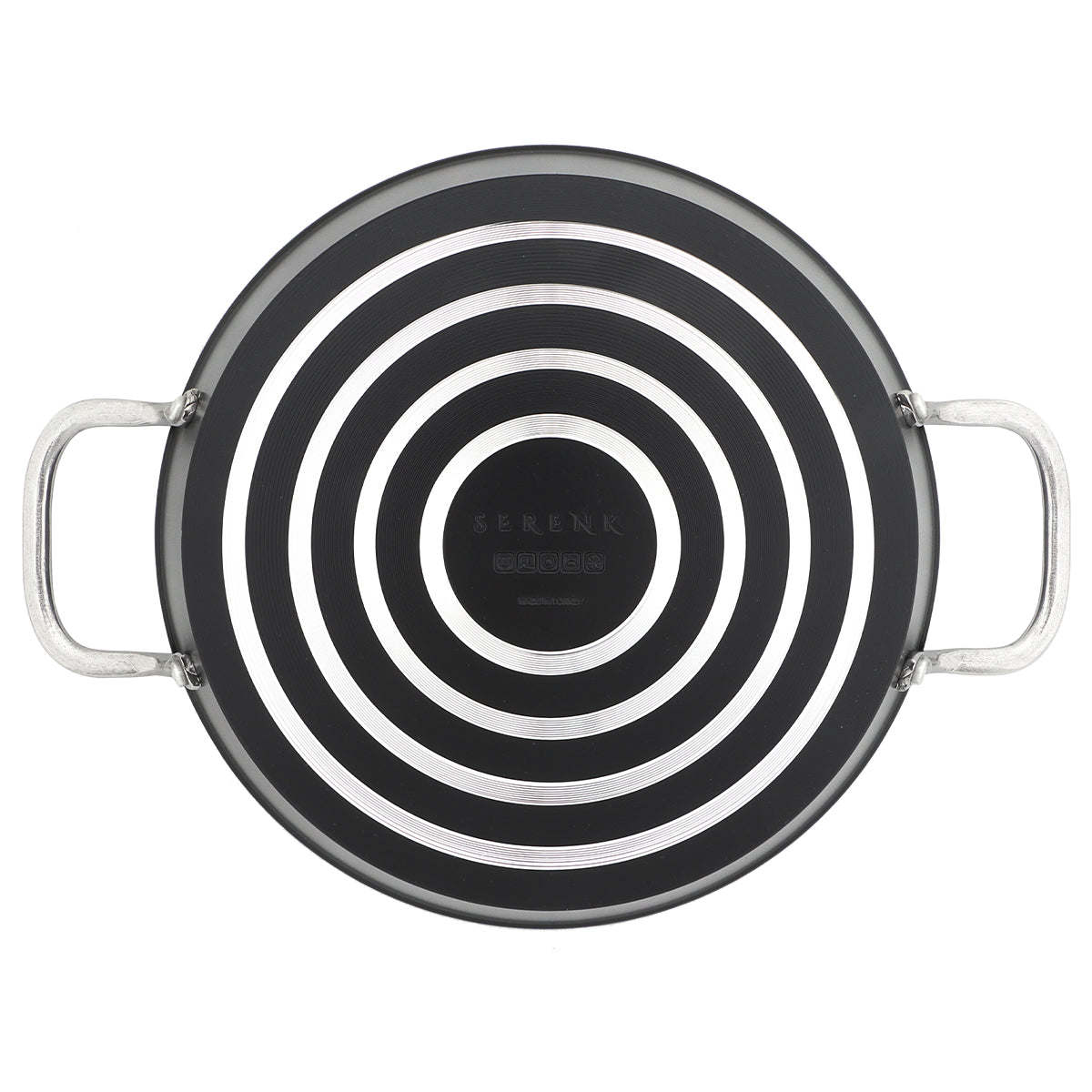 Serenk Excellence Granite Egg Pan with Glass Lid, 22 cm