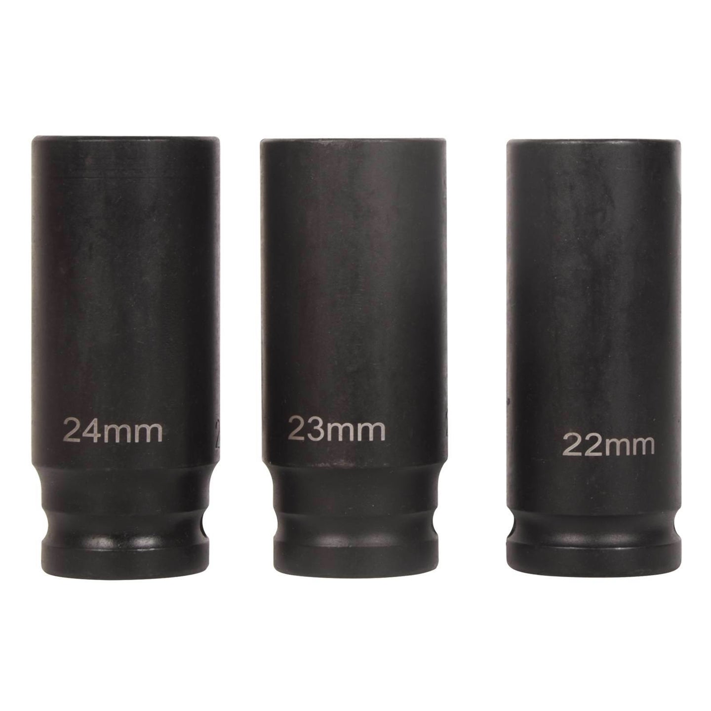 1/2" Drive Deep Impact Socket Set, 20Pcs Socket Set, 3',5',10' Extension Bars,3/8" to 1/2" Universal Joint, for use in all types of automotive or mechanical equipment