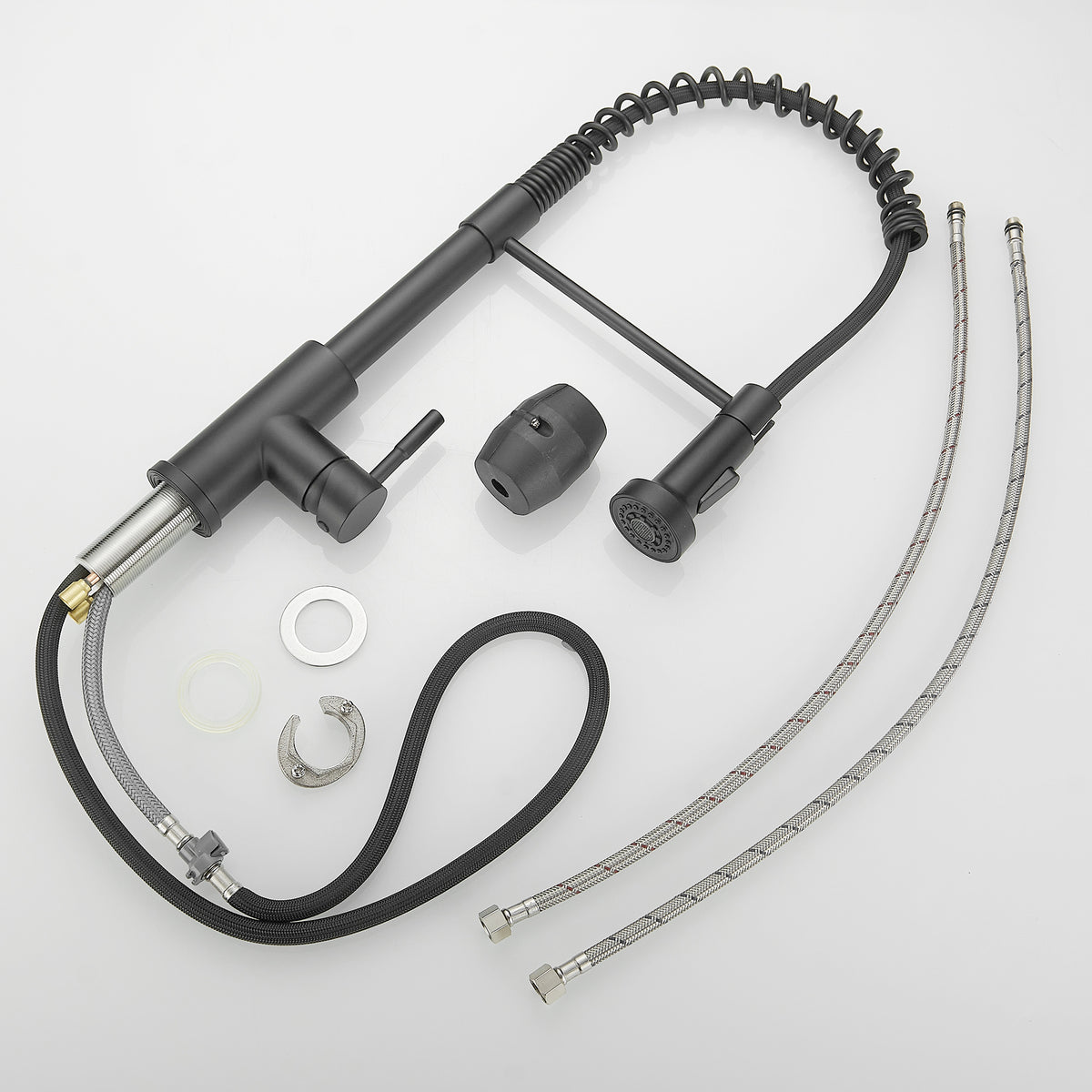 New Single Handle Pull-Down Sprayer Kitchen Faucet