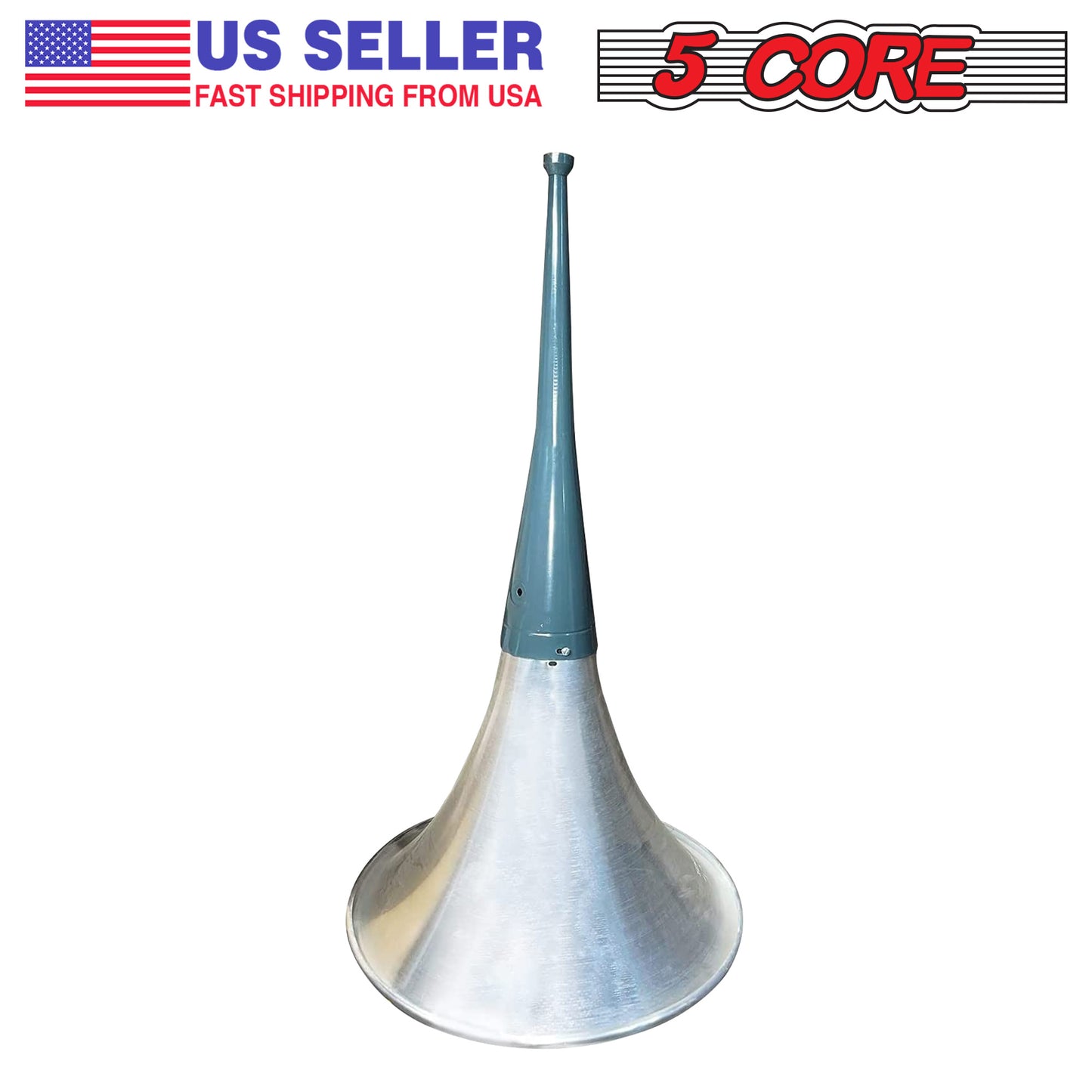 5 Core PA Horn Speaker Indoor Outdoor 22 Inch Long Range Trumpet Horn - Loud Sound Megaphone +Mounting Bracket | Aluminum-Iron Body | Universal Screw-On | Weatherproof - TH 22