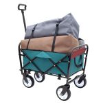 Minimeetall Multi-use Bag,Collapsible Foldable Wagon Cart Beach Wagon Heavy Duty Utility Cart Utility Wagon Grocery Cart for for Camping 3pcs plastic Liner bag /Cover , Cyan