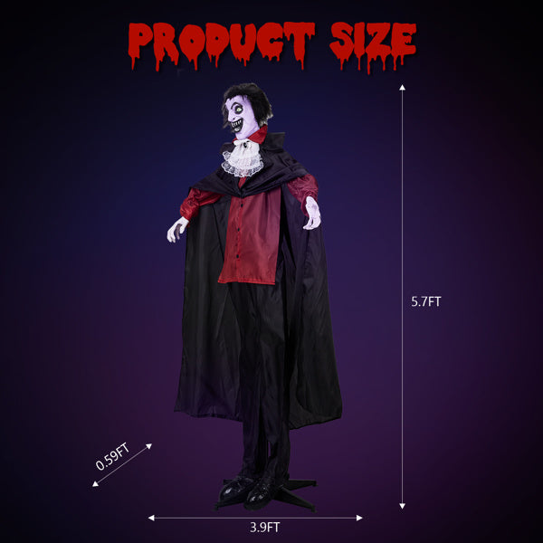 5.7ft Vampire Outdoor Halloween Decorations