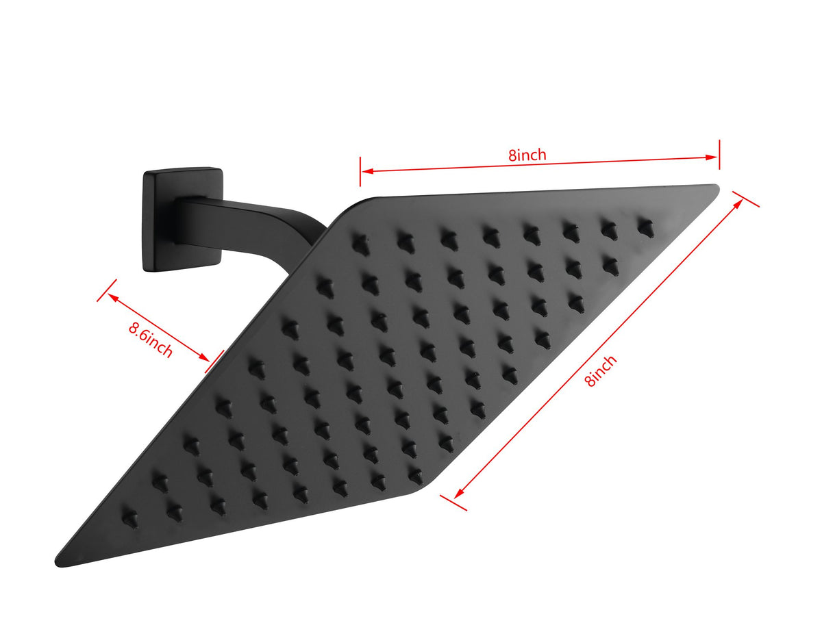 Rain Shower Head High Pressure Rainfall Showerhead Water Saving