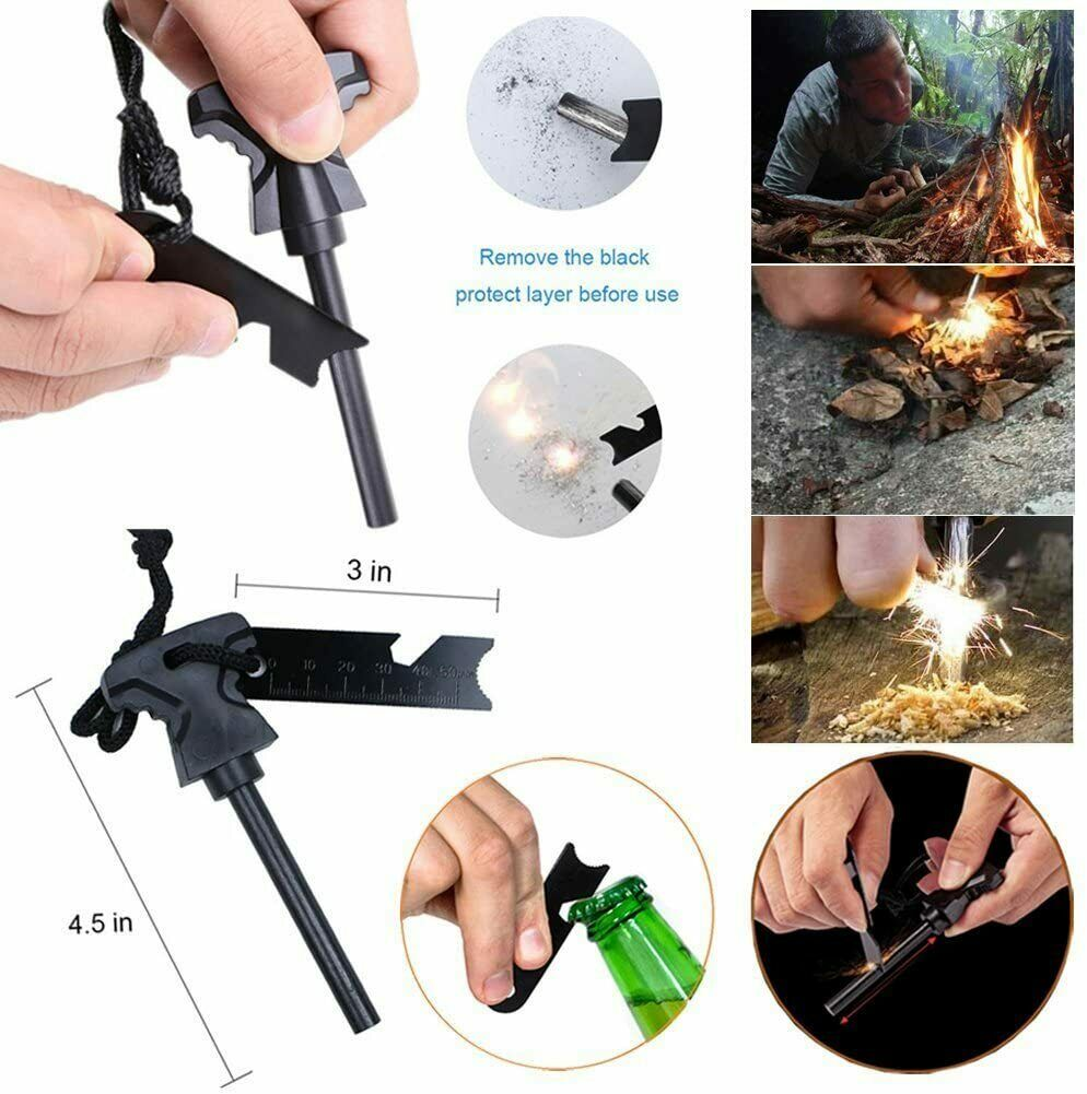 14-In-1 Outdoor Camp Kit Camping Hiking Tactical Gear Case Set Box