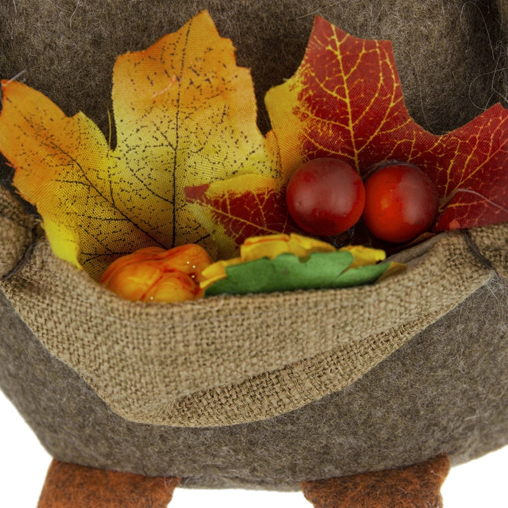2pcs 10.2x8.7x24.5" Fabric Sitting Brown Gnome With Maple Leaf, for Holiday Harvest Festival Fall Festival & Thanksgiving Table Decorations