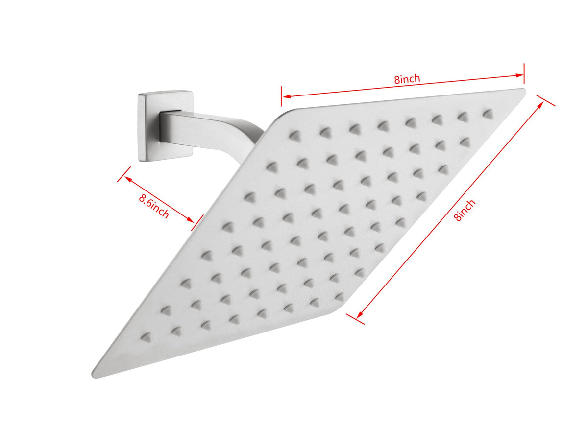Rain Shower Head High Pressure Rainfall Showerhead Water Saving