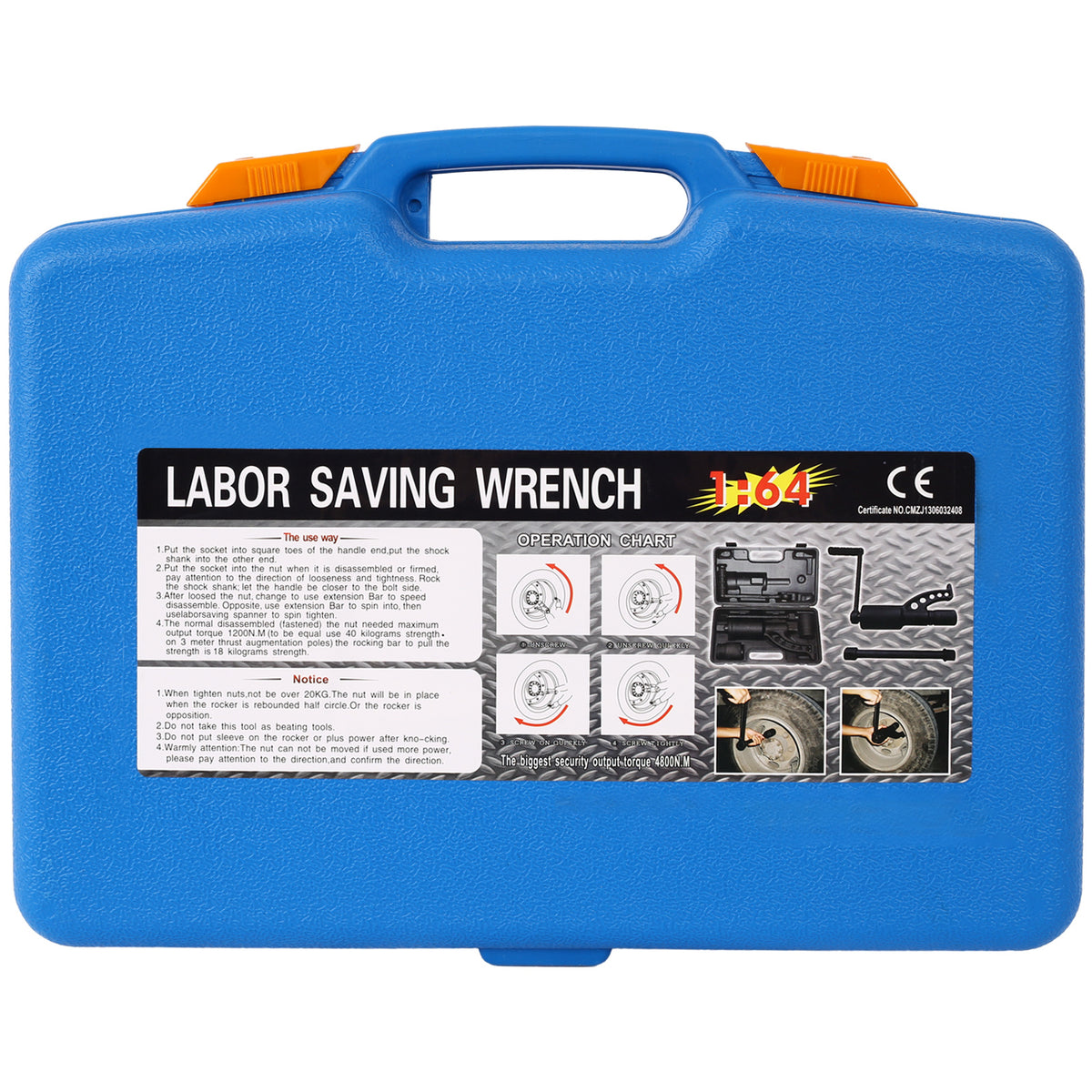 Torque Wrench Labor Saving Lug Nut Wrench/Multiplier w/Cr-v Socket (Torque Wrench W/ 8pc Socket Set)