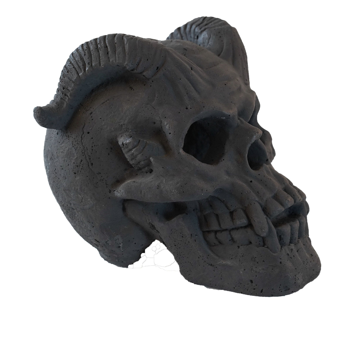 Refractory Materials Fireproof Imitated Human Fire Pit Skulls Gas Log for NG, LP Wood Fireplace, Firepit, Campfire, Halloween Decor, BBQ