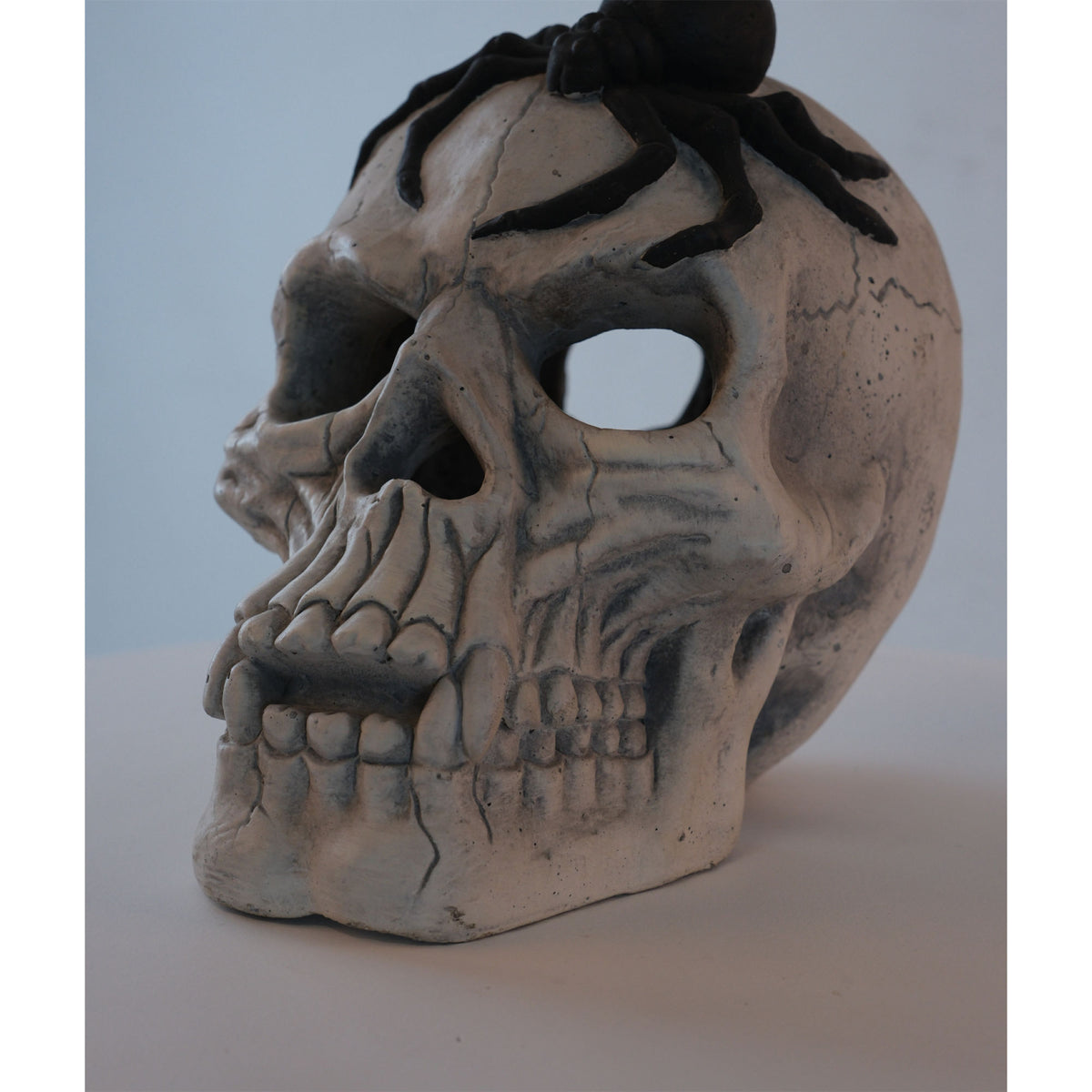 Fire Pit Demon Skull Gas Log for Ventless & Vent Free, Propane, Gel, Ethanol, Electric, Outdoor Fireplace and Fire Pit, Halloween Decor - Patent Pending