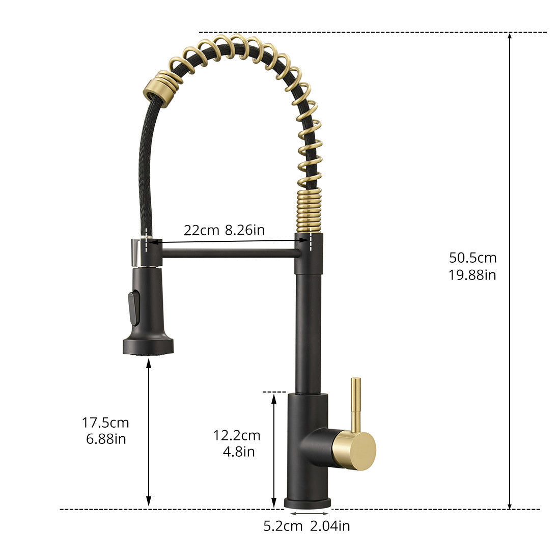 New Single Handle Pull-Down Sprayer Kitchen Faucet