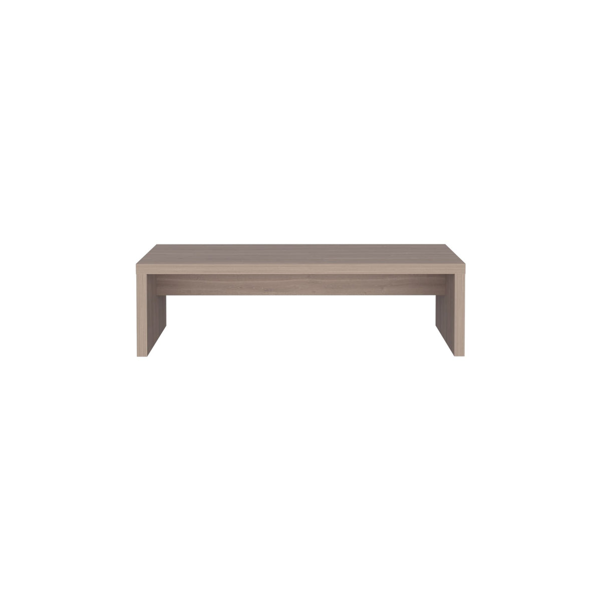 Desk 5.4" H, with 1 Shelf, Light Oak