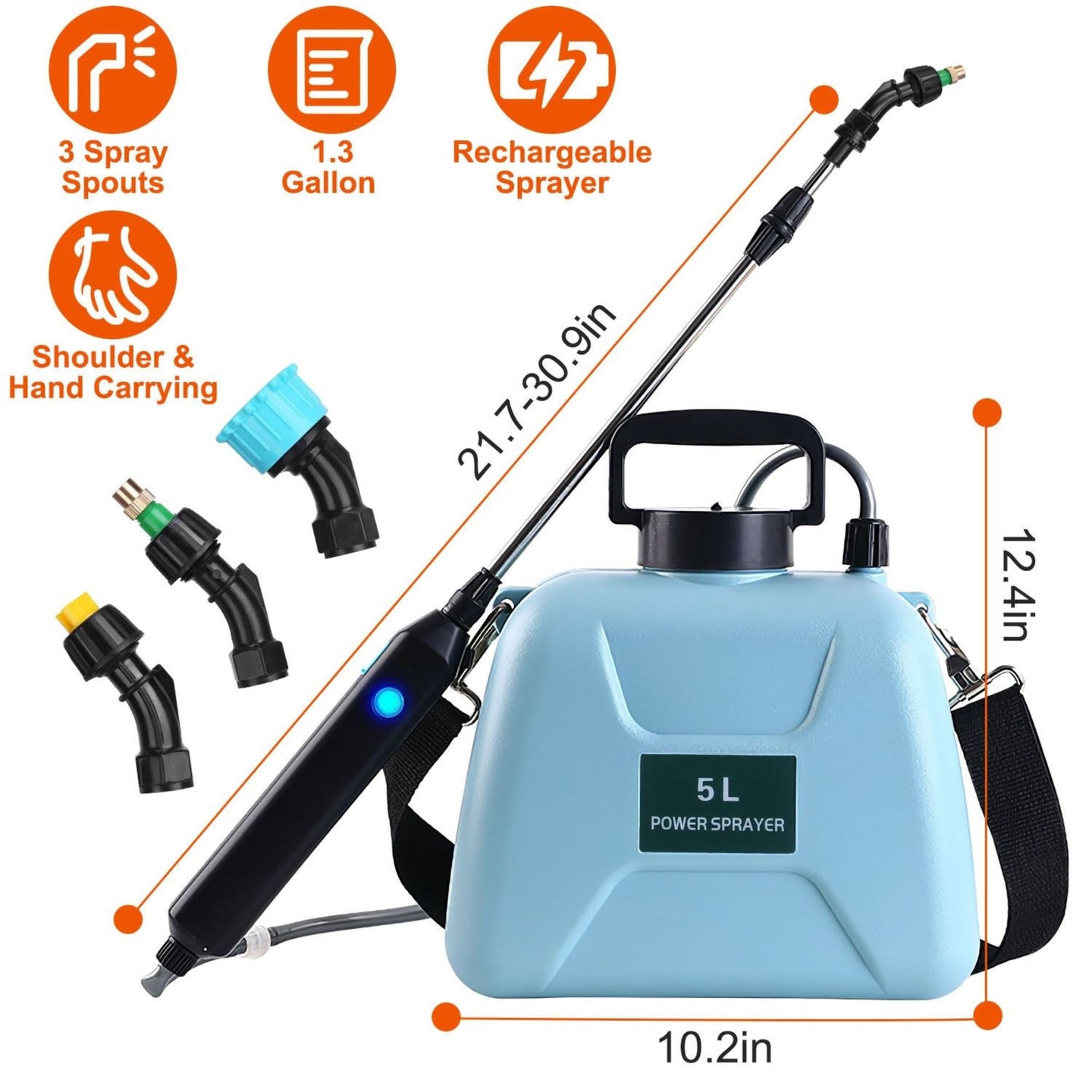 5L electric plant sprayer with features