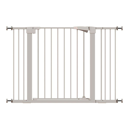 30" Extra Tall Baby Gate with Extensions (7/14/14cm) – No-Drill Pet & Child Safety Barrier