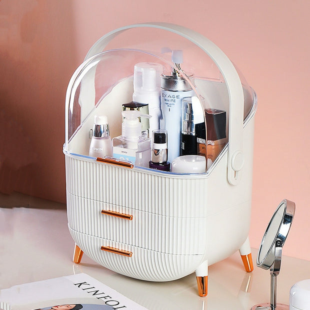 Large Capacity Three Layer Cosmetic Make Up Organizer!