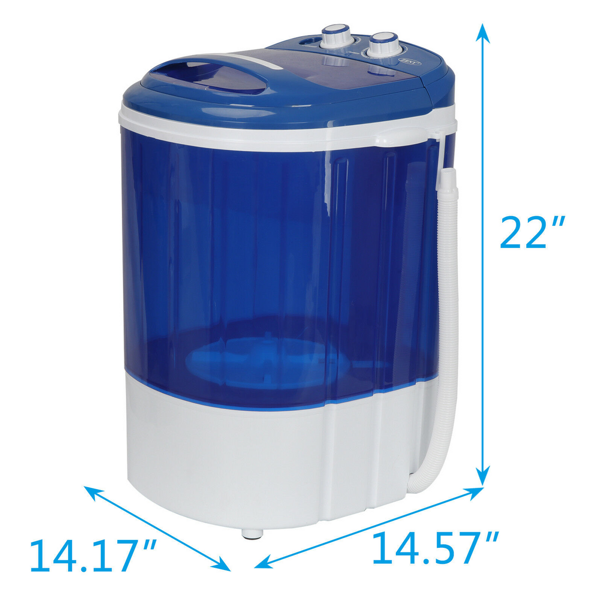 9lbs. Mini Portable Washing Machine, Single Tub Washer Saves Space, Conserves Water