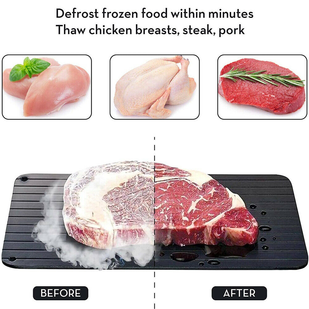 Ultra Fast Defrosting Thawing Tray Thaws Fast and Preserves Food Nutrition!