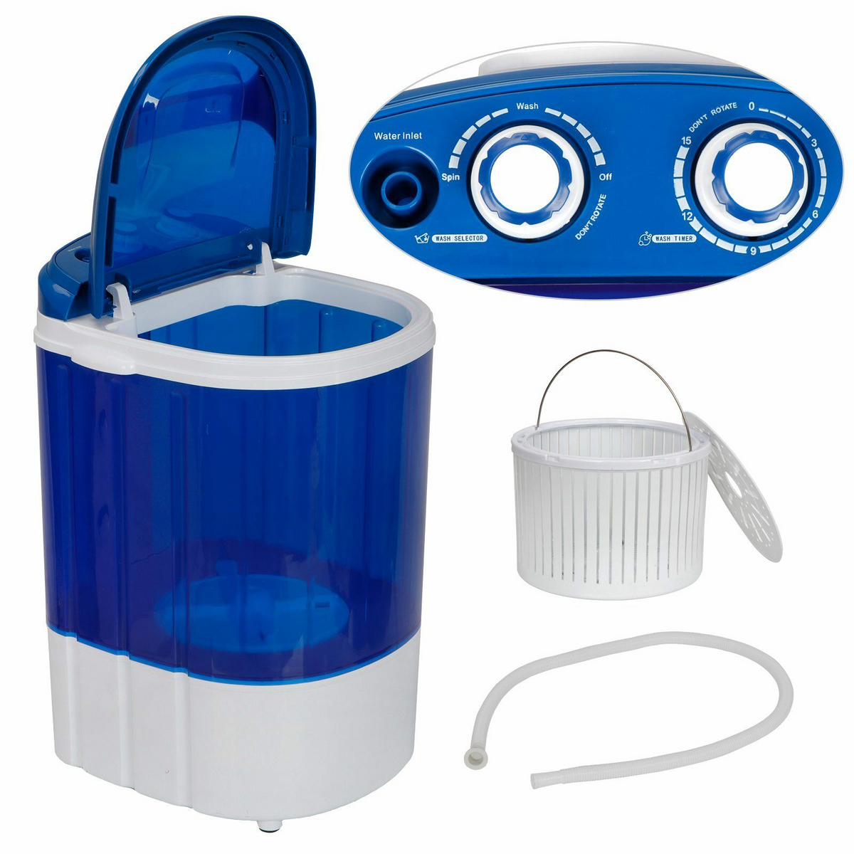 9lbs. Mini Portable Washing Machine, Single Tub Washer Saves Space, Conserves Water