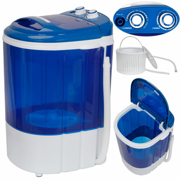 9lbs. Mini Portable Washing Machine, Single Tub Washer Saves Space, Conserves Water