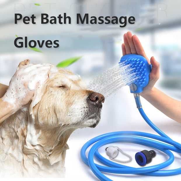 Pet Dog Bathing Glove Shower Massage and Grooming Brush