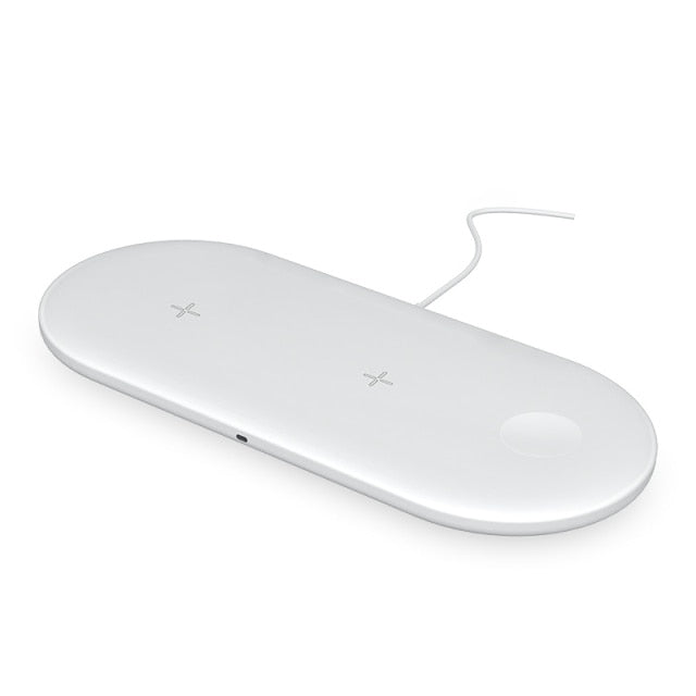 15W Fast Wireless Charging Station 3 In 1 Qi Charging Dock - Wide Compatibility