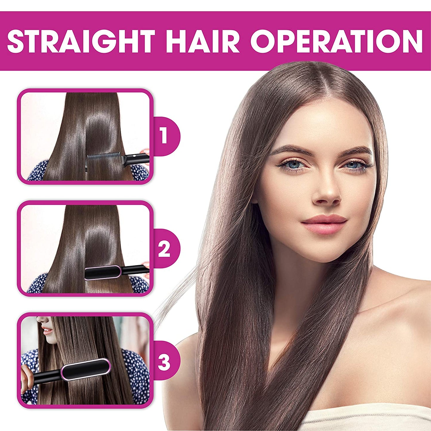 Salon-Grade Curly Hair Straightener