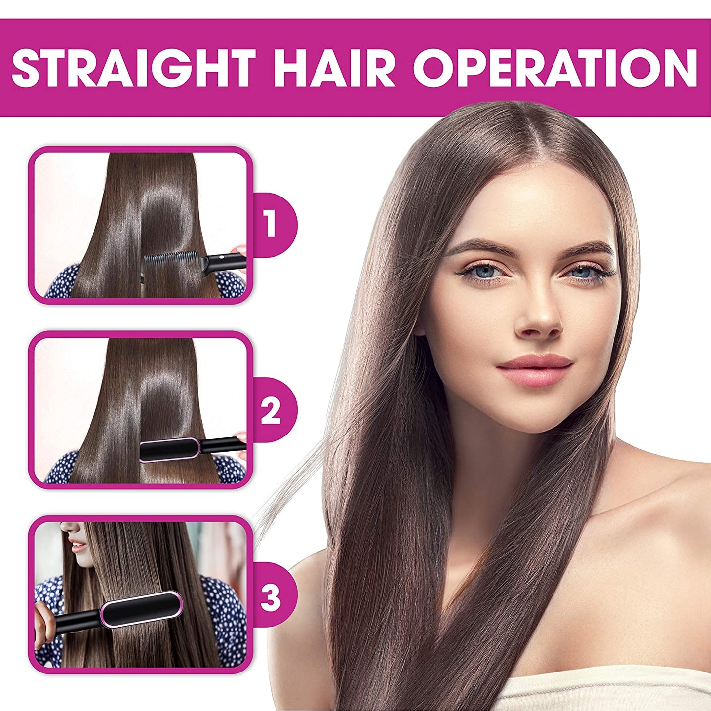 Salon-Grade Curly Hair Straightener