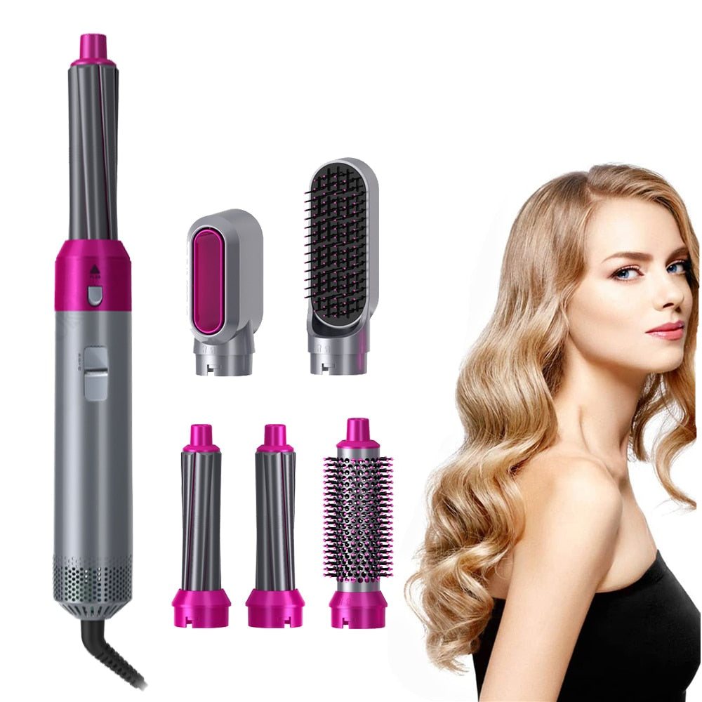 Multi Functional 5 In1 Hair Dryer Comb and Hair Straightener