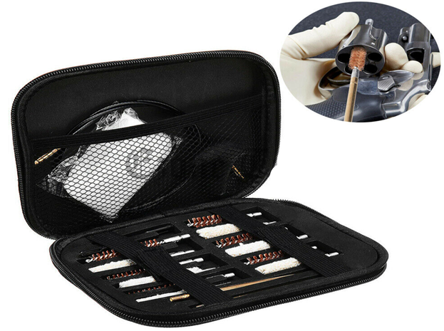 43Pcs Universal Gun Cleaning Kit Pro Rifle, Pistol, Shotgun Firearm Brush Cleaner Set