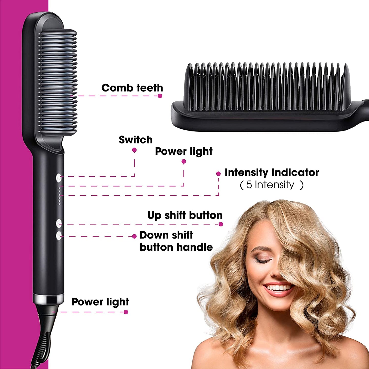 Salon-Grade Curly Hair Straightener