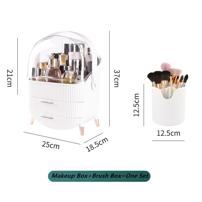 Large Capacity Three Layer Cosmetic Make Up Organizer!